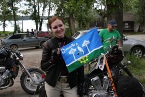 Участница мотопробега Наталья Чуркина