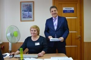 Председатель суда А. В. Трухин и его помощник Н. В. Трошкова