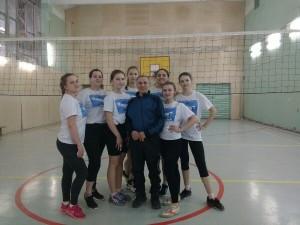 Победители волейбольного турнира среди школьниц