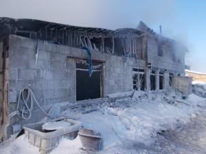 Пожар в п. Колос