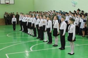смотр строя и песни школа №10 Б. Седельниково