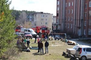Пожар в микрорайоне Новый 1