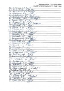 Письмо родителей учеников школы №7школы