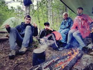 КП рядом со Змеиной горкой, организованный турклубом "Рифей"