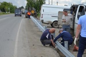 дорожные ограждения у хлебозавода