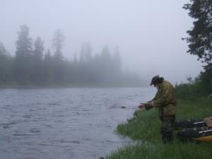 Сплав по реке Усьва, рыбалка