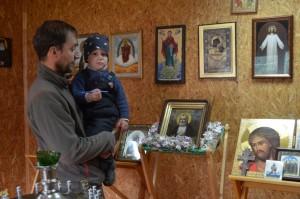Временная молитвенная комната в домике строителя