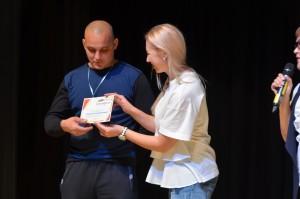 Победитель в номинации "Самый высокий" Иван Задорин (183 см)