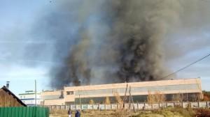 Пожар в локомотивном депо