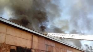 Пожар в локомотивном депо