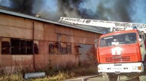 Пожар в локомотивном депо