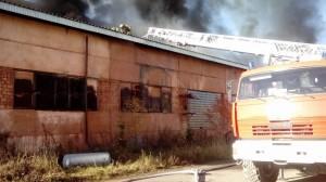 Пожар в локомотивном депо