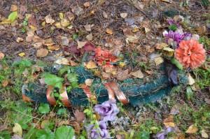 Неухоженное кладбище