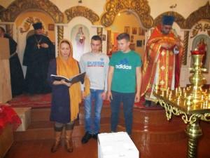Студенты УКСАП в храме архистратига Михаила