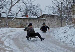 Горка, дети