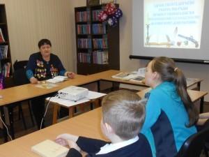 С. А. Ситковская в библиотеке