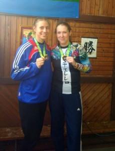 Юлия Никулина и Инна Бирючева - третьи на кубке Европы по сумо