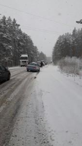 снег на дорогах, снегопад