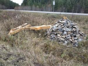 Крест спилили