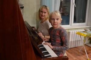 Наталья Жигун с дочкой Настей