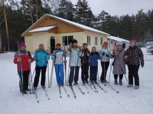 воспитатели на лыжах