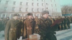 Д. А. Нисковских принимает присягу