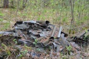 Свалка в кашинском лесу
