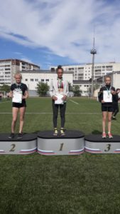 Софья Котельникова на пьедестале