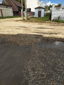 Отсыпали улицу Победы