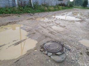 Грязь на улице Победы