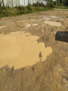 Грязь на улице Победы