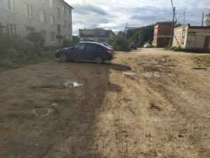 Грязь на улице Победы