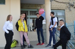 Восьмиклассники в Октябрьском