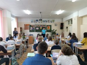 Пожарные и школьники