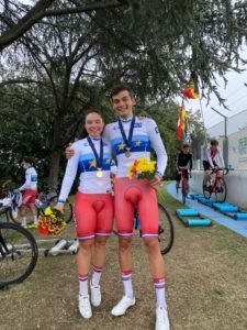 Настя Печерских и Лев Гонов Чемпионат Европы по велотреку