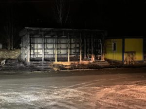 Пожар на кладбище 17.11.2020