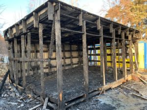 Пожар на кладбище 17.11.2020