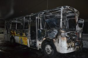 Автобус сгорел
