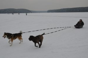 Лед сысертского пруда