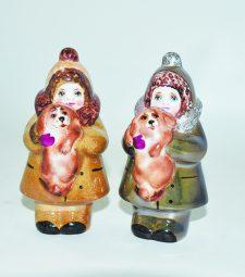 Новогодние игрушки из фарфора