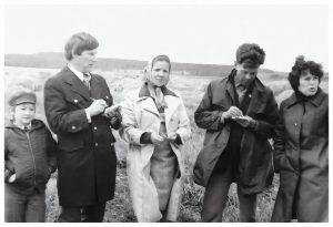 Алёша и А. М. Ивановы на задании, оба слева. Фото Ю. Мегера.